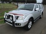 2011 NISSAN NAVARA DUAL CAB UTILITY ST-X 550 (4x4) D40